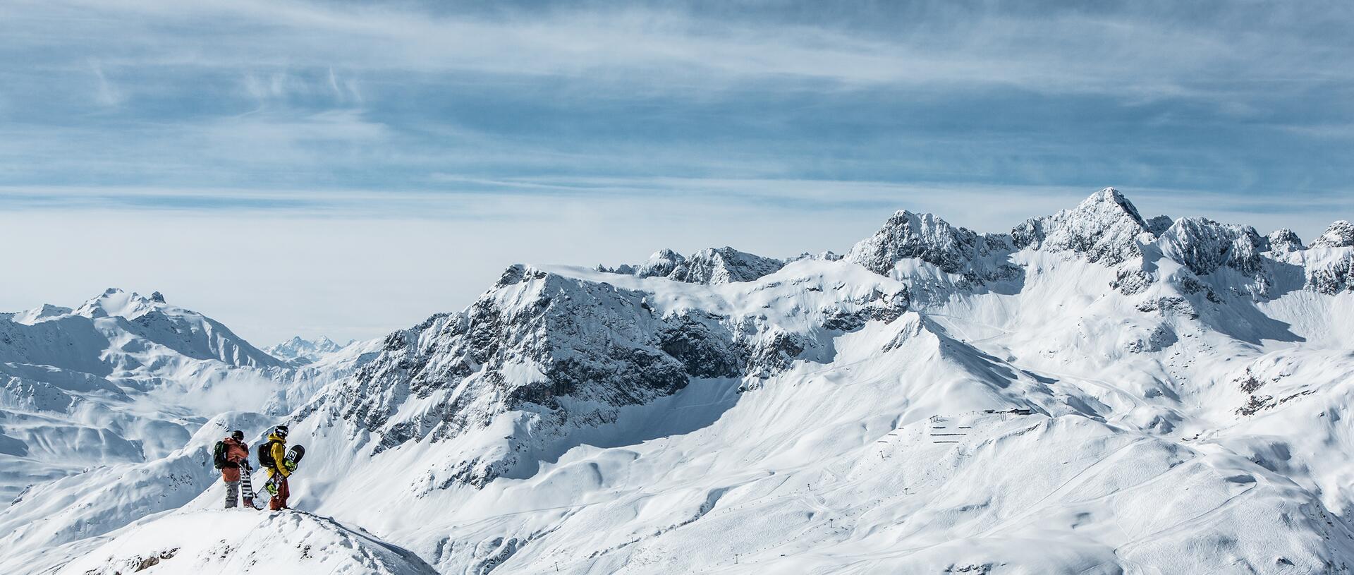 freeriding ski resort Lech am Arlberg