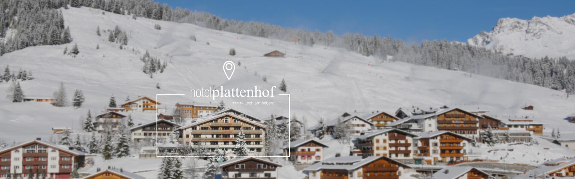 hotel Lech Arlberg on the slopes