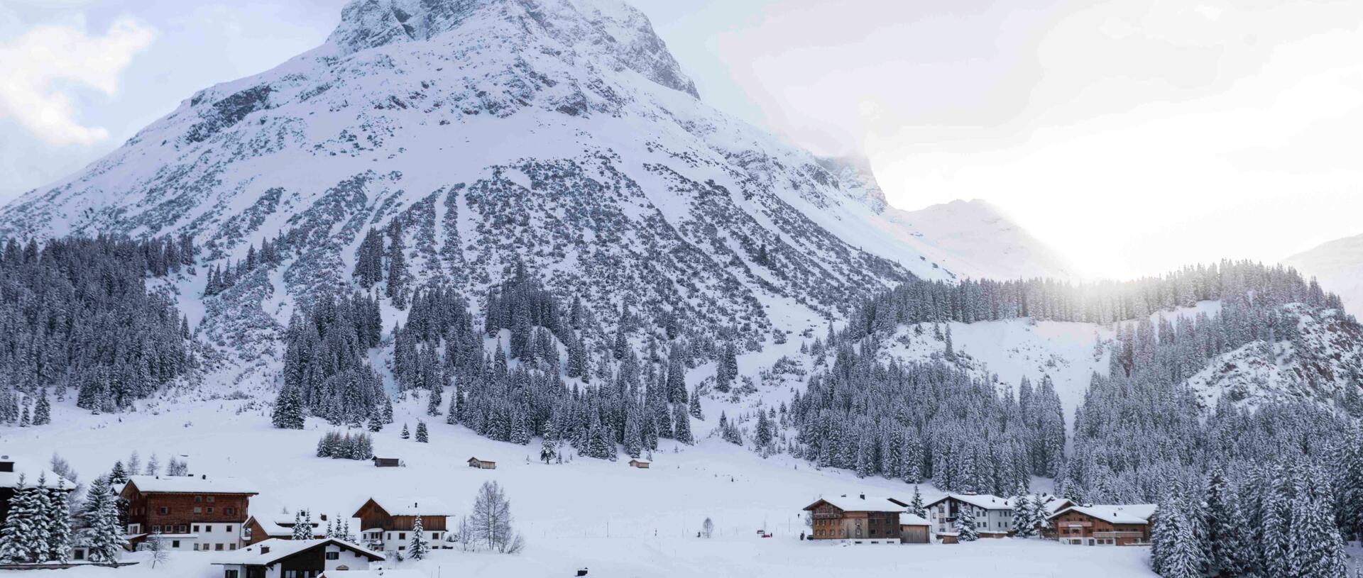 winter landscape Lech Arlberg