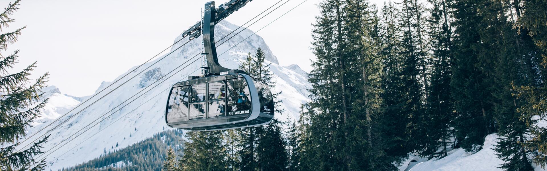 gondola ski resort Zürs